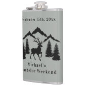 ラスティックグレイの鹿狩り独身最後の週末 フラスク (左)