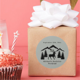 ラスティックグレー鹿狩り独身最後の週末 ラウンドシール