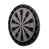 ラスティックグレー　生成り色のジュートクロス質感 ダーツボード (正面右)