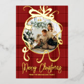 ラスティックゴールドボー ファミリーフォト 箔シーズンカード (正面)