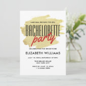 ラスティックゴールド ネイビーブルー 海軍風 バチェロレッテウィークエンド 招待状 (スタンド正面)