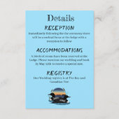 ラスティックサンセットヴィンテージレイクウェディング エンクロージャーカード (正面)