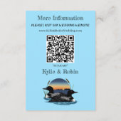 ラスティックサンセットヴィンテージレイクウェディング エンクロージャーカード (裏面)