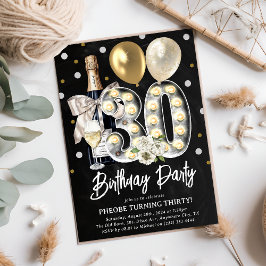 ラスティックシックな30歳の誕生日 招待状