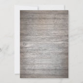 ラスティックシャンデリア バーンダrapery ウェディング 招待状 (裏面)