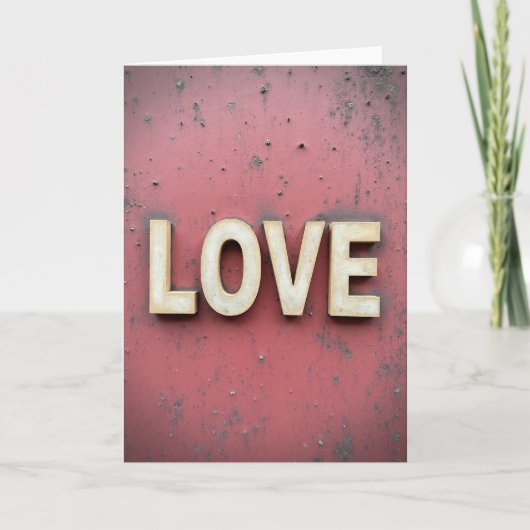ラスティックシーンカードのLove Blocks カード (正面)