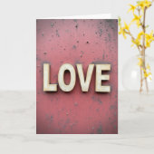 ラスティックシーンカードのLove Blocks カード (黄色い花)