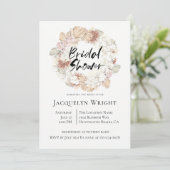 ラスティックジャングルリース ブライダルシャワー招待状 招待状 (スタンド正面)