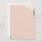 ラスティックジャングルリース ブライダルシャワー招待状 招待状 (裏面)