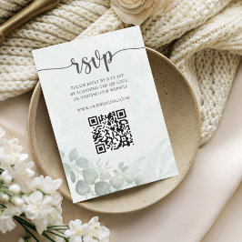 ラスティックセージグリーン ユーカリ ウェディング RSVP