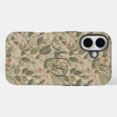 ラスティックセージ フローラル リーフ柄 Case-Mate iPhoneケース (裏面 (横))