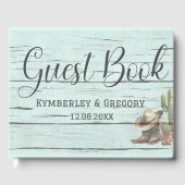 ラスティックターコイズカントリーハットとブーツ ゲストブック (正面)