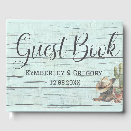 ラスティックターコイズカントリーハットとブーツ ゲストブック