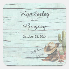 ラスティックターコイズカントリーハット スクエアシール