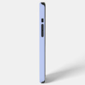 ラスティックダスティブルーの水彩花束 iPhoneケース (左側面)