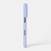 ラスティックダスティブルーの水彩花束 iPhoneケース (右側面)