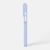ラスティックダスティブルーの水彩花束 iPhoneケース (左側面)