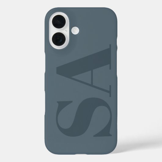 ラスティックダスティブルー水彩ミニマルモダン Case-Mate iPhoneケース (裏面)