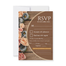 ラスティックチャーム ウェディング RSVP カード