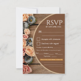 ラスティックチャーム ウェディング RSVP カード