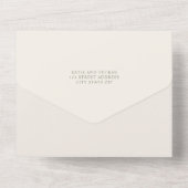 ラスティックツリースウィング結婚式 Sage Green QR オールインワン招待状 (裏面)