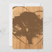 ラスティックツリー 5周年 結婚記念日 招待状 (正面)