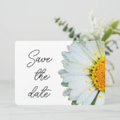ラスティックデイジーの夏の結婚式のSave the date セーブザデート (スタンド正面)