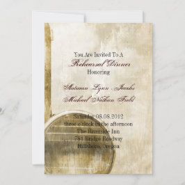 ラスティックトラックカントリー農場ウェディングリハーサルディナー 招待状