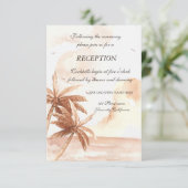 ラスティックトロピカルパームズの結婚式 披露宴 招待状 (スタンド正面)