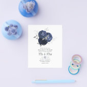 ラスティックネイビーとスパンコールの銀の花嫁 チラシ (シングル)