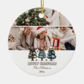 ラスティックハウディクリスマスコウボーイハット セラミックオーナメント (正面)