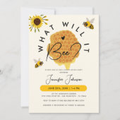 ラスティックハニー　ビーちゃんの性別発表パーティ　なにになる？ 招待状 (正面)