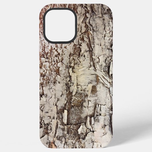 ラスティックバーチの樹皮  iPhoneケース (裏面)