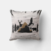 ラスティックバーチアウトドアウィルダネスワン ファーストバースデー クッション (裏面)