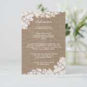 ラスティックバーラップ & ヴィンテージホワイトレースコレクション エンクロージャーカード (スタンド正面)