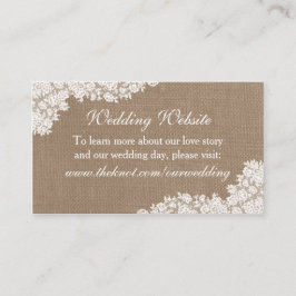 ラスティックバーラップ & ヴィンテージホワイトレースコレクション エンクロージャーカード