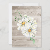 ラスティックバーンウッドホワイトデイジー結婚式の披露宴 招待状 (裏面)