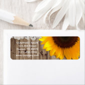 ラスティックバーンウッドレース西カントリーサンフラワー ラベル (インサイチュ)