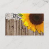 ラスティックバーンウッドレース西カントリーサンフラワー 名刺 (裏面)