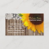 ラスティックバーンウッドレース西カントリーサンフラワー 名刺 (正面)