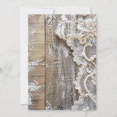 ラスティックバーンウッド＆ブライダルレースのブライダルランチョン 招待状 (裏面)