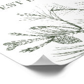 ラスティックパインのウェディングゲストブックサイン ポスター (角)