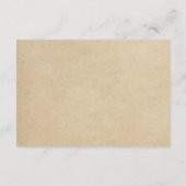 ラスティックパイン ツリー クラフト 結婚式 詳細 受付 エンクロージャーカード (裏面)