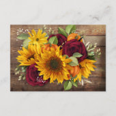 ラスティックパンプキンオータムフラワーズディテールカード エンクロージャーカード (裏面)