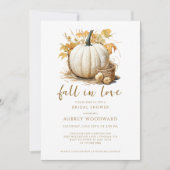 ラスティックパンプキン秋のブライズシャワー 招待状 (正面)