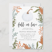 ラスティックパンプキン ブライダルシャワー 招待状 (正面)