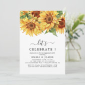 ラスティックヒマワリユーカリ 招待状 (スタンド正面)