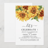ラスティックヒマワリユーカリ 招待状 (正面/裏面)