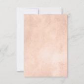 ラスティックビューティーフローラルボーダー秋の結婚式の披露宴 招待状 (裏面)