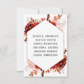 ラスティックビューティー フラワーフレーム テーブルナンバー シーティング (裏面)